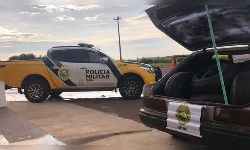 Sessenta pneus são apreendidos em Perobal