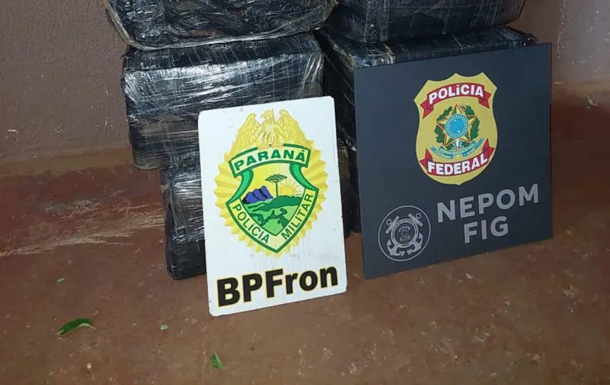 BPFRON e PF apreendem 263 kg de drogas em Foz do Iguaçu