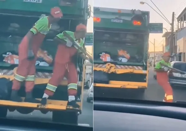 Coletor de lixo demitido após vídeo é recontratado