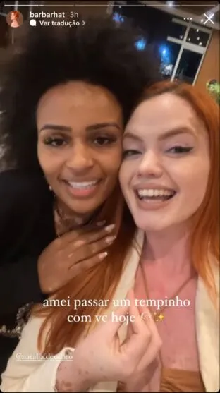 Influencer apucaranense se encontra com Natália Dedodato