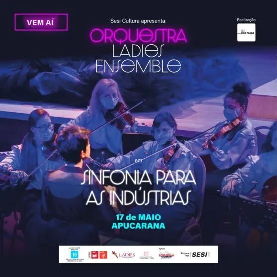 Orquestra de mulheres tem apresentação gratuita em Apucarana