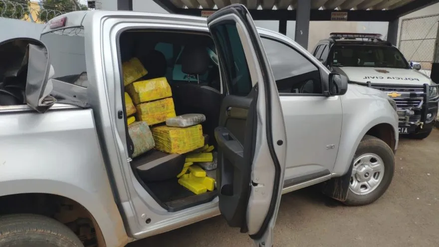 PRF apreende quase 550 quilos de maconha em Marmeleiro