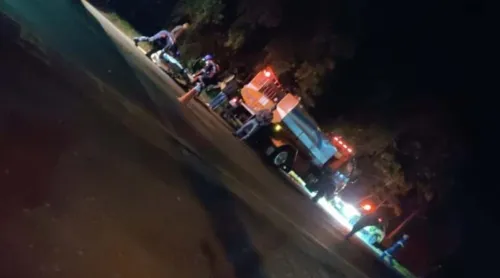 A batida foi próximo ao Posto Carajás, em Manoel Ribas