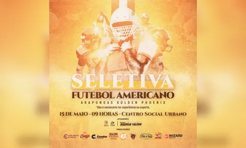 Arapongas realiza seletiva para equipe de futebol americano