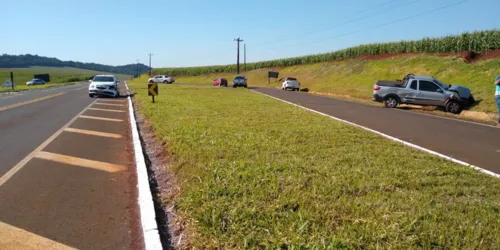 Colisão entre veículos na PR-170 deixa dois feridos