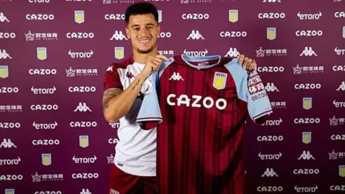 Coutinho é contratado pelo Aston Villa por R$ 106 milhões