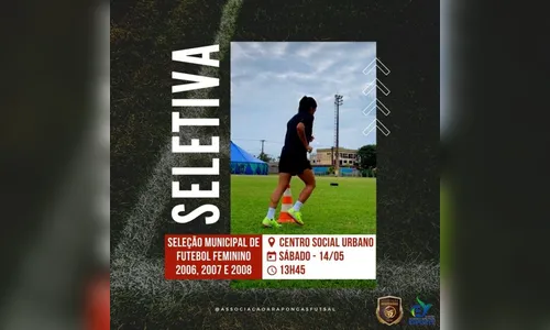 Futebol de Arapongas faz seletiva para formação de equipe
