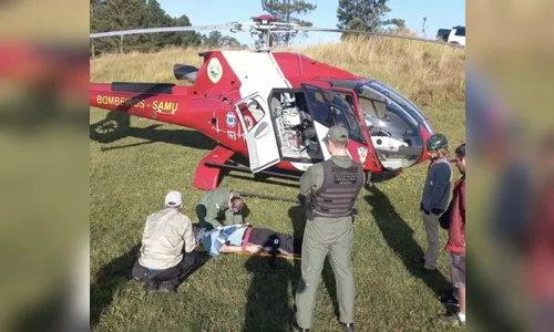 Homem fica ferido após cair de parapente em Curitiba