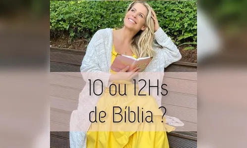 No Instagram, Karina Bacchi nega ler Bíblia 10h por dia