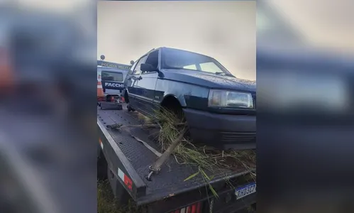 Polícia Militar encontra veículo furtado em Apucarana