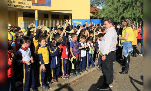 Prefeito de Arapongas acompanha atividade do Maio Amarelo
