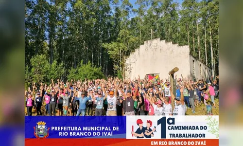 Rio Branco do Ivaí realiza a 1ª Caminhada do Trabalhador