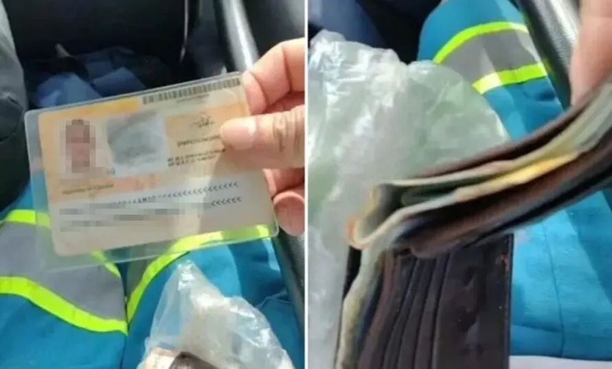 A carteira encontrada no lixo de Florianópolis continha R$ 940 e documentos de homem iraniano