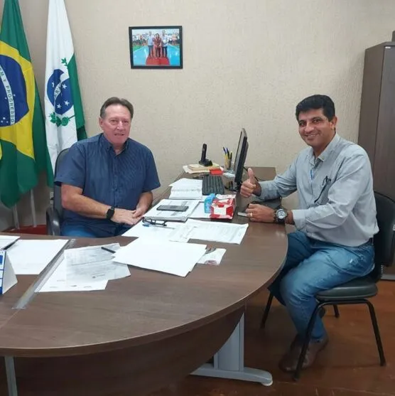 O secretário de Esporte, Altair Sartori, esteve reunido com o representante da Terceiro Setor, Valdinei Timóteo Rocha