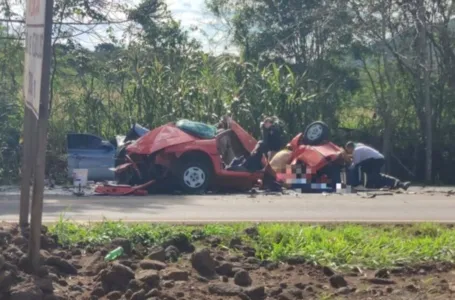 A batida  foi em Francisco Beltrão sentido à Itapejara do Oeste e envolveu um Gol e um Mitsubishi ASX