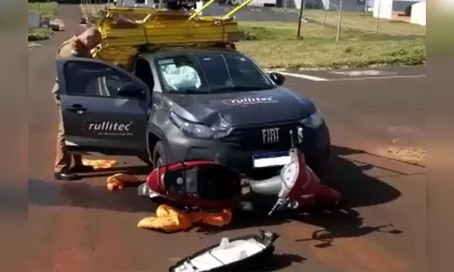 Acidente no 'Cazarin' em Apucarana deixa um ferido