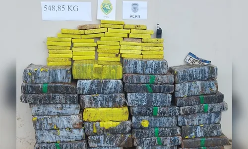 PM apreende mais de meia tonelada de maconha em Manoel Ribas