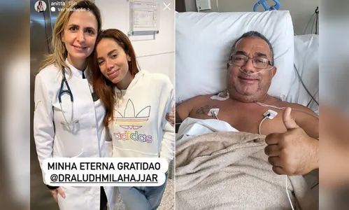 Anitta revela que o pai está internado e passou por cirurgia