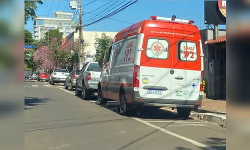 Samu socorre motorista que passou mal no centro de Apucarana