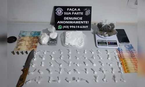 GM de Arapongas prende jovem traficante e apreende cocaína