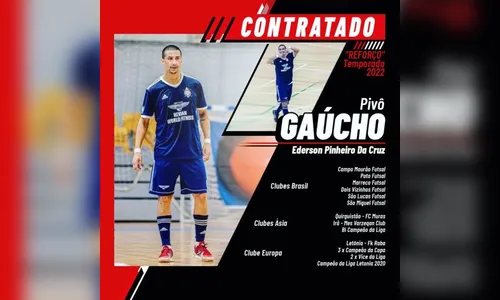 Apucarana Futsal anuncia reforço para o restante da temporada