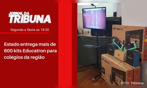 Estado entrega mais de 600 kits Educatron para colégios da região