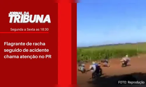 Flagrante de racha seguido de acidente chama atenção no PR