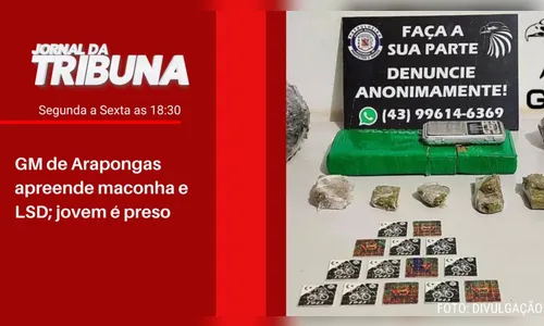 GM de Arapongas apreende maconha e LSD; jovem é preso