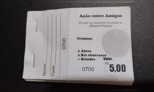 Jovem de Apucarana faz rifa para pagar remédios