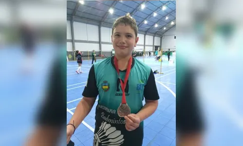 Jovem atleta de Apucarana conquista o bronze no Estadual de Badminton