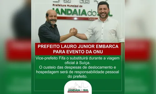 Prefeito de Jandaia do Sul passa cargo ao vice; saiba mais