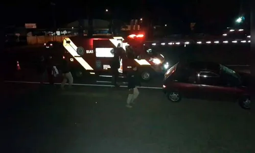 Pedestre é  atropelado durante atendimento de capotamento na BR-277