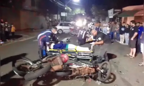 Câmera flagra acidente entre motos em Arapongas; veja