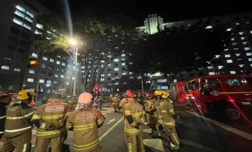Por conta do incêndio, o prédio da instituição precisou ser evacuado