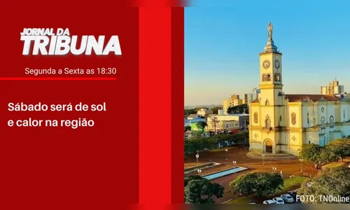 Sábado será de sol e calor na região