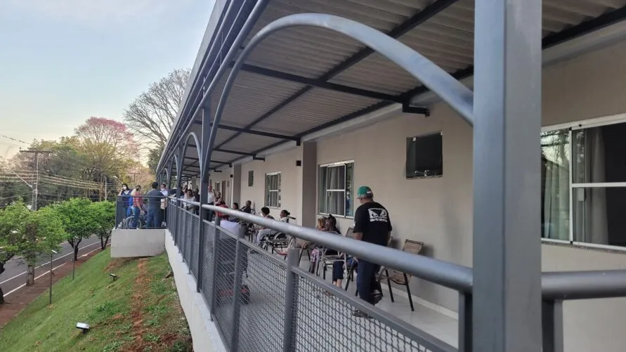 A inauguração contou com a presença de integrantes da turma, de religiosos, além de convidados