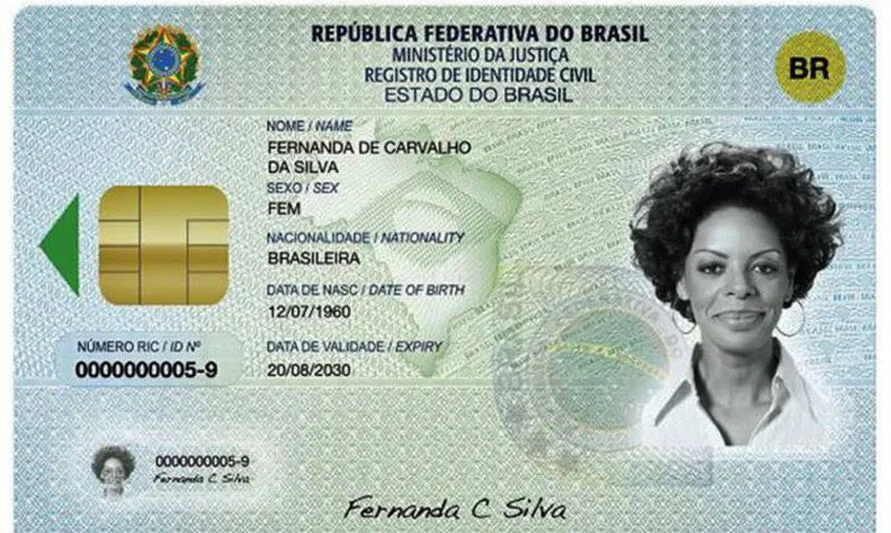 A nova carteira de identidade adotará o número de inscrição no CPF como registro geral, único e válido para todo o país.