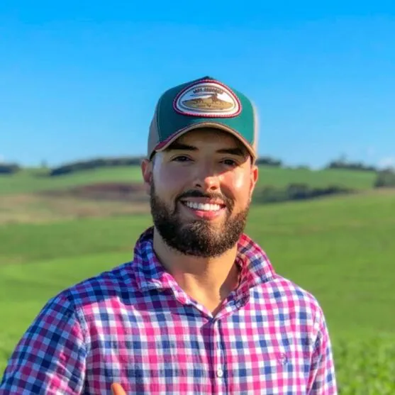 O agroinfluencer Lucas Vila Real, de 26 anos, de Ivaiporã, no norte do Paraná, foi convidado para participar de ações especiais do programa global