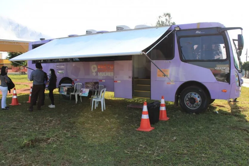 O ônibus Lilás é uma iniciativa da Secretaria de Estado da Justiça, Família e Trabalho