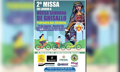 Paróquia de Apucarana realiza bênção dos ciclistas em agosto