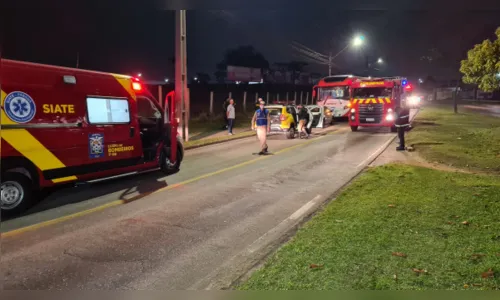 Ciclista fica gravemente ferido ao ser atropelado por ônibus no PR