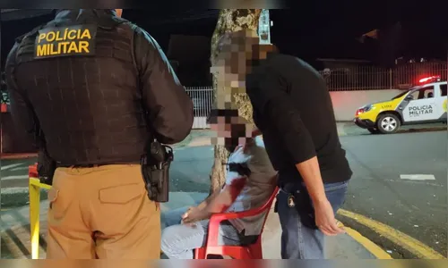 Vítima de facada é salva pela PM durante abordagem em Apucarana