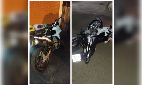 Motociclista se acidenta e foge da polícia em Apucarana