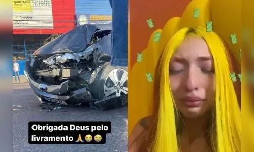 Ruivinha de Marte sofre acidente de carro em Manaus