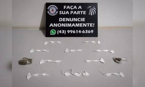 Traficante de 24 anos é preso em Arapongas e cocaína é apreendida