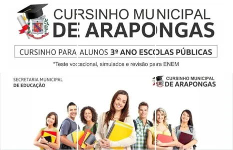 Conforme a Prefeitura de Arapongas, serão ofertadas 80 vagas no total