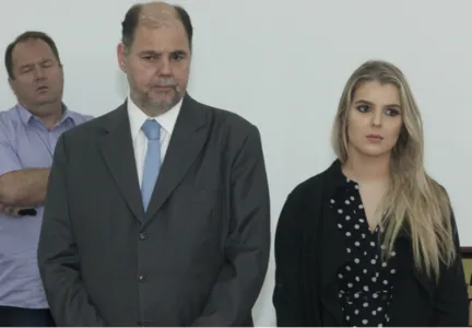 Deputada federal Luísa Canziani, com o seu pai, o ex-deputado federal Alex Canziani