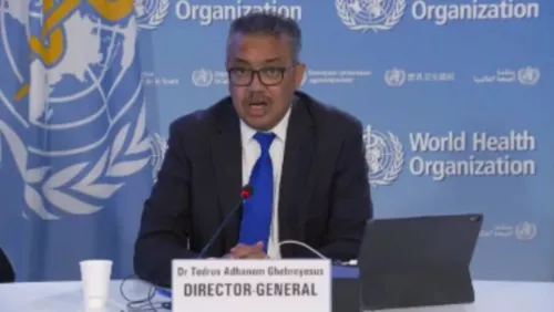 Diretor da organização, Tedros Adhanom Ghebreyesus