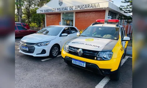 PM de Apucarana recupera veículo furtado em Londrina