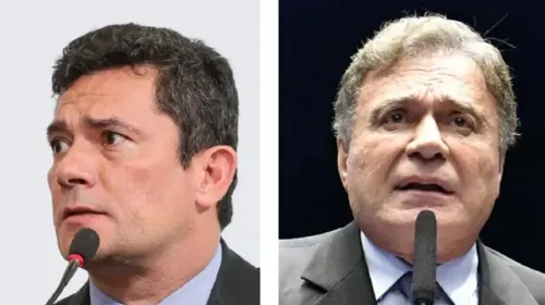 Ex-ministro Sergio Moro (União Brasil) e senador Alvaro Dias (Podemos)